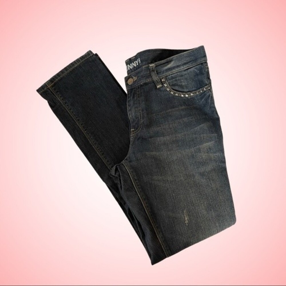 New York & Co Women’s Low Rise Skinny Leg Sz 10 Dark Denim - Picture 4 of 4